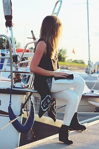 White white pants blond