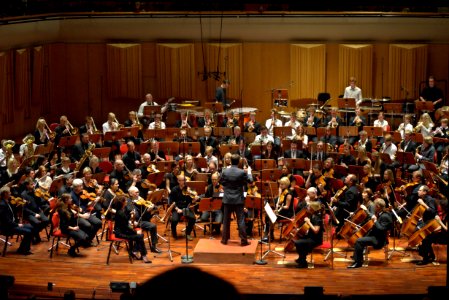 Olof spelar med Radiosymfonikerna i Berwaldhallen.