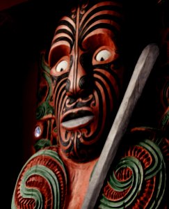 Maori carving. photo