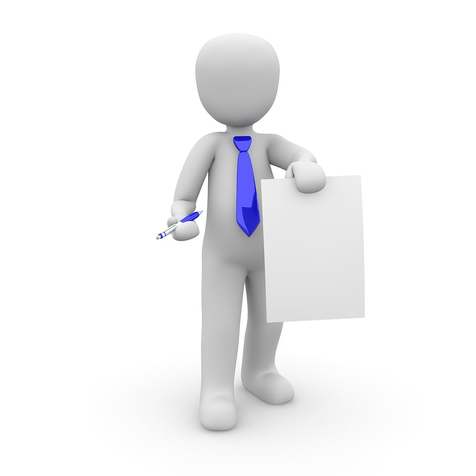 Tie holder business contact