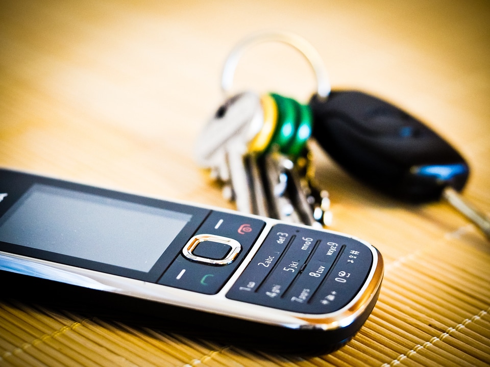 Phone keychain communication photo