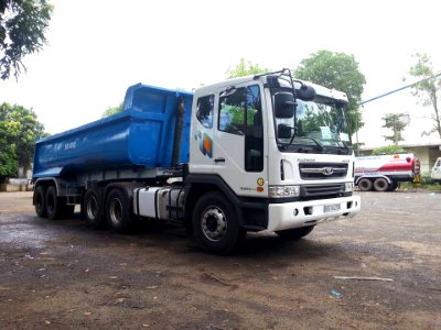 Daewoo tractor dump truck , trailer tipper truck , xe đầu kéo daewoo , rơmoóc ben