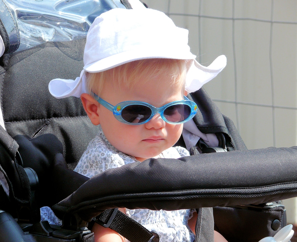 Child stroller solar glasses