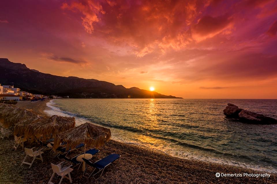 Kokkari beach by Stelios Demertzis