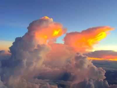 Tall monsoon clouds