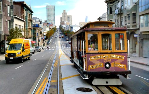 Van Ness Ave Cable Car. photo
