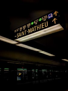 Rue Saint-Mathieu, Montreal Metro photo