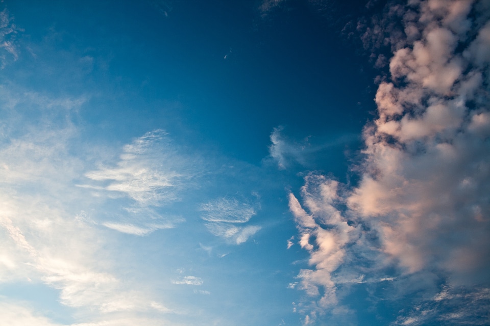 Sky clouds blue