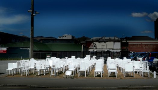 185 empty chairs, photo