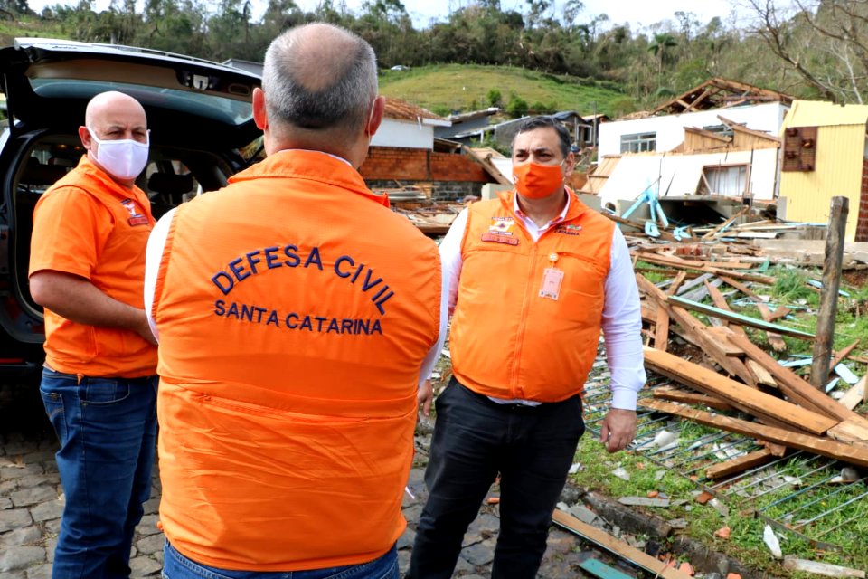 15/08/2020 Água Doce - Estragos causados pelo tornado Foto: Flávio Júnior/ Defesa Civil