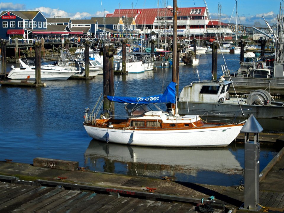 Boats at Fisherman's Wharf in Steveston, BC