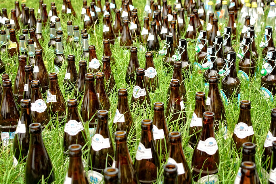 Drink brown bottleneck