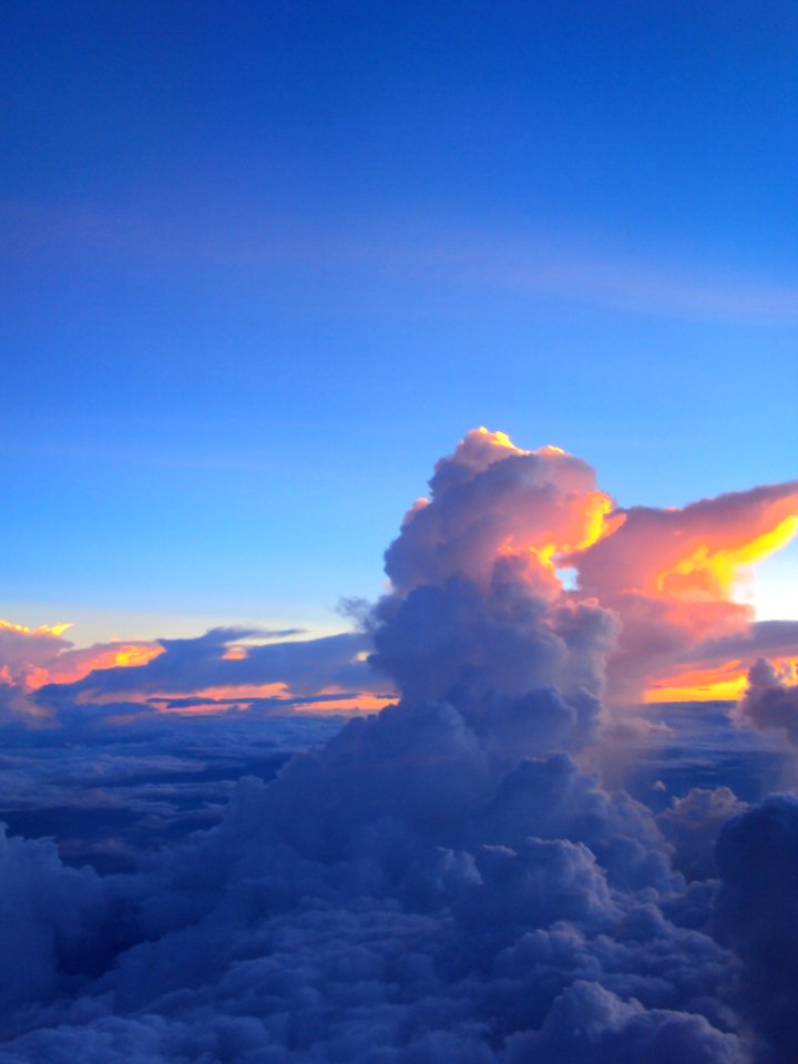 Tall monsoon clouds