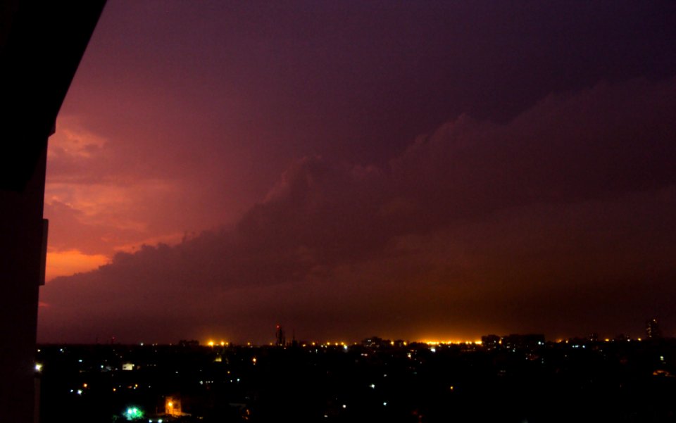 May sunset in Kolkata