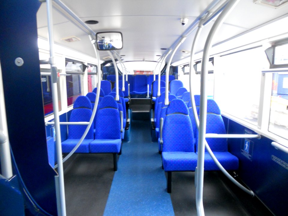 Bus blues  I  Interior of 2013 ADL Enviro 400 Salisbury Reds 1545 - HJ63JKO.