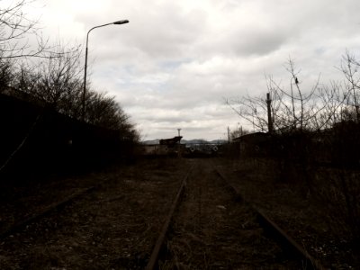Old industrial railway photo
