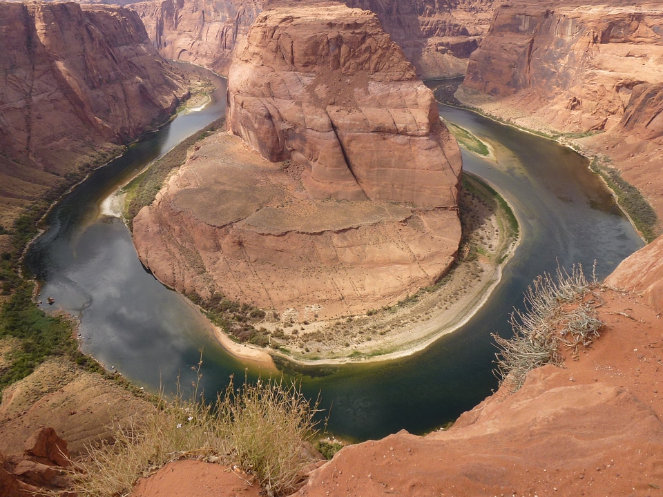 Water mountains panorama