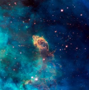 Pillar and Jet in the Carina Nebula