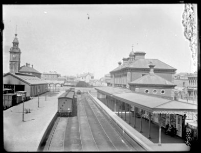 Railway Station, Newcastle, NSW, [1890] photo