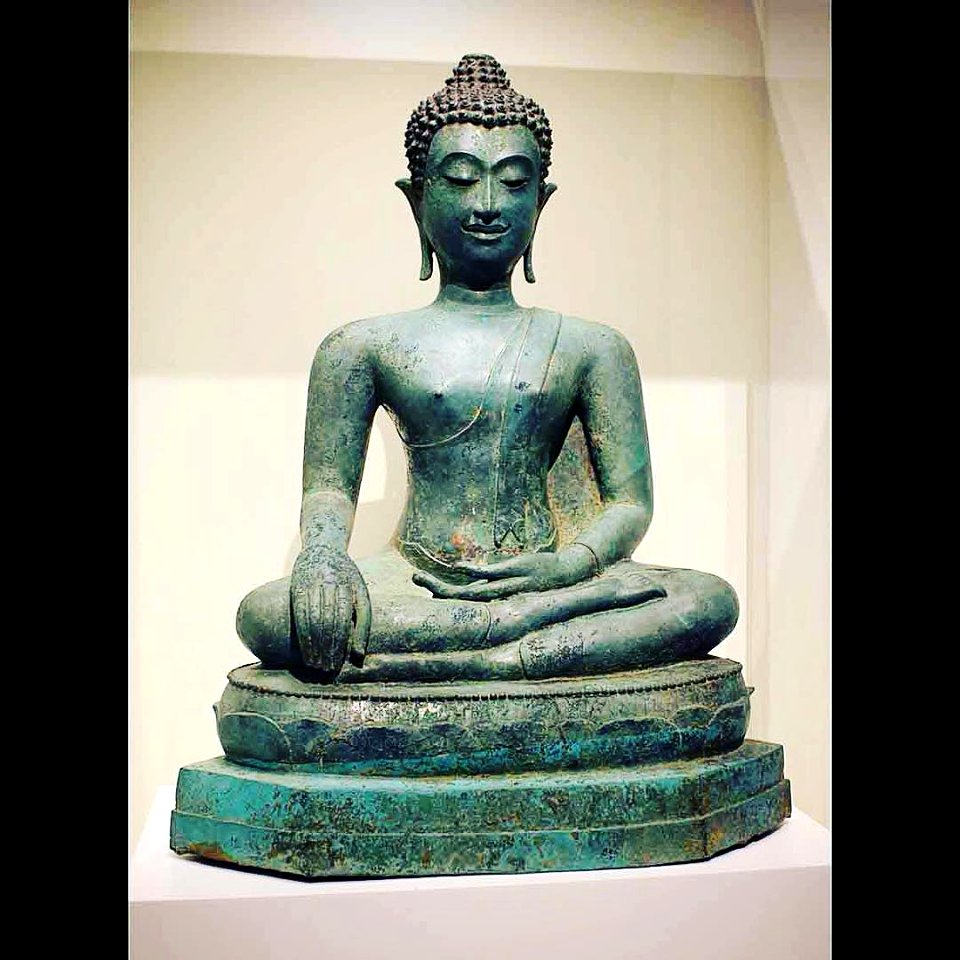 Buddha  14th century Bronze (metal) Northern Thailand Folch Collection  MEB CF 5347  @mculturesmon  #Asia #Thailand
