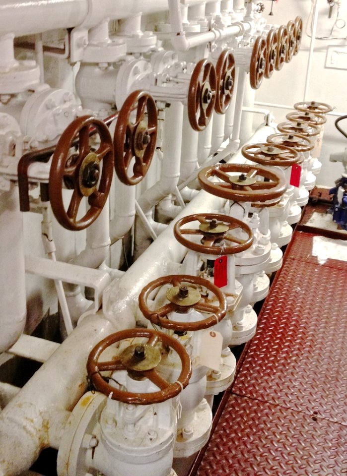 Valves on the Miller Freeman