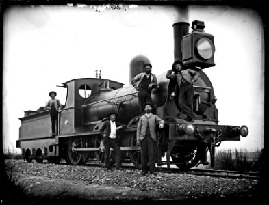 Locomotive 'Murrumbidgee' at [Cockle Creek, NSW, 14 August 1887]
