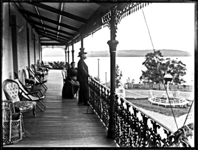 Balcony of the Toronto Hotel, Toronto, NSW, 19 September 1900 photo
