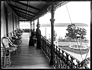 Balcony of the Toronto Hotel, Toronto, NSW, 19 September 1900