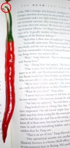 Hot pepper with duck head