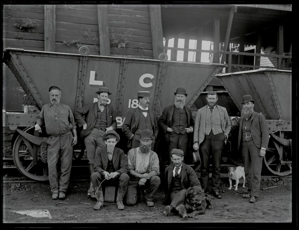 Colliery Officials, Lambton Colliery, Lambton, NSW, 27 May 1897