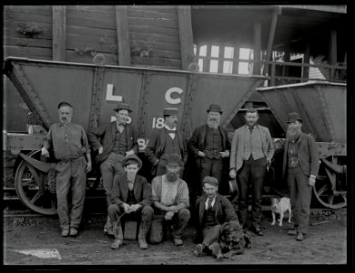 Colliery Officials, Lambton Colliery, Lambton, NSW, 27 May 1897 photo