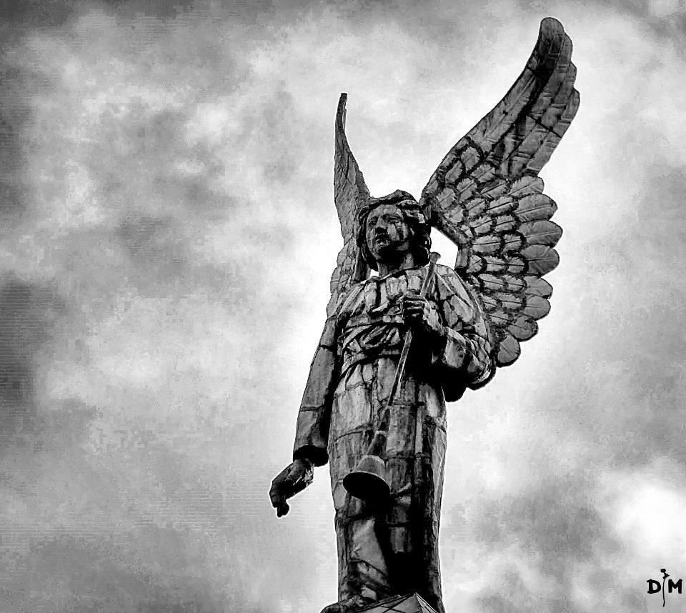 Angel of the Apocalypse Blowing A Trumpet