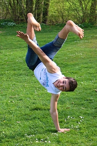 Acrobatics break dance joy of life
