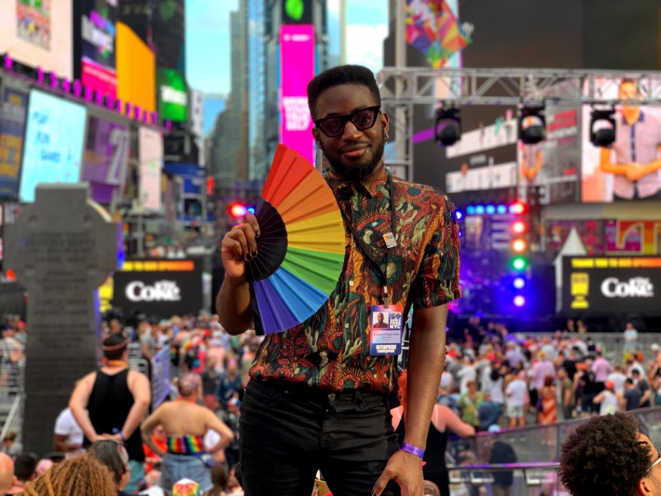 Rhammel Afflick at New York Pride 2019