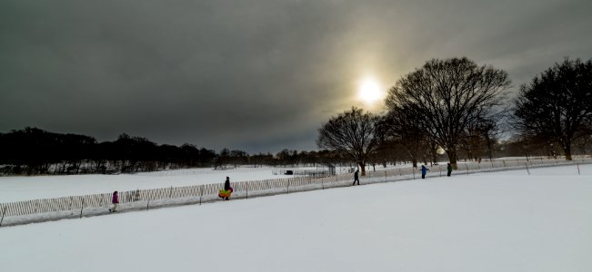 Clearing snowstorm photo