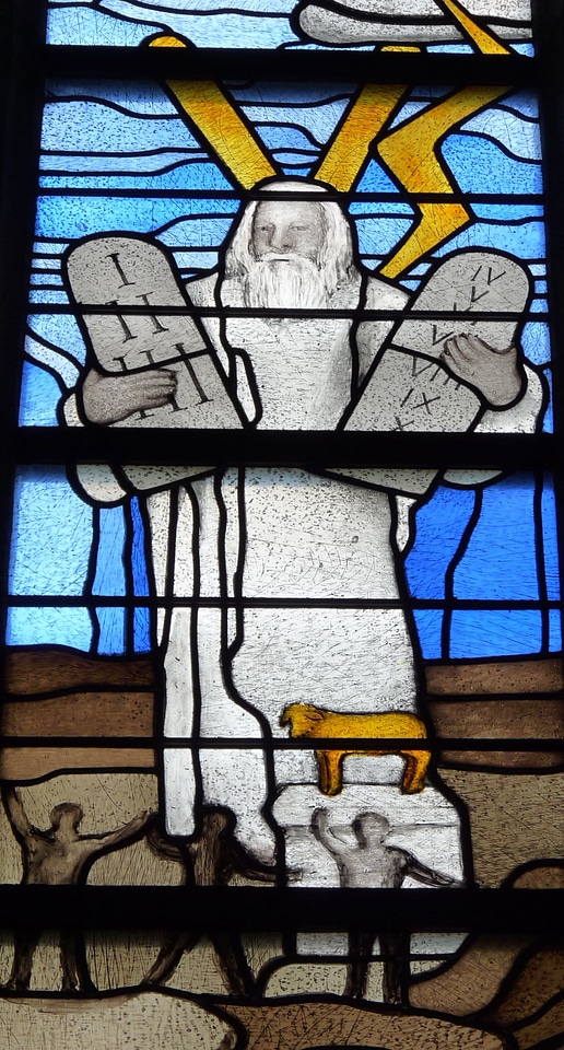 Window stained glass bible