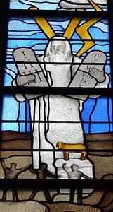 Window stained glass bible