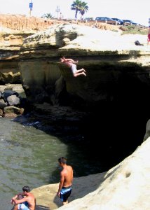 Sunset cliff jump 1 photo