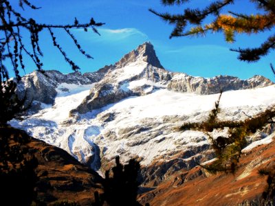 Little Matterhorn, A Snowy Day in Fall