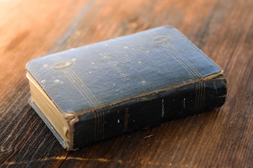 Old book used worn