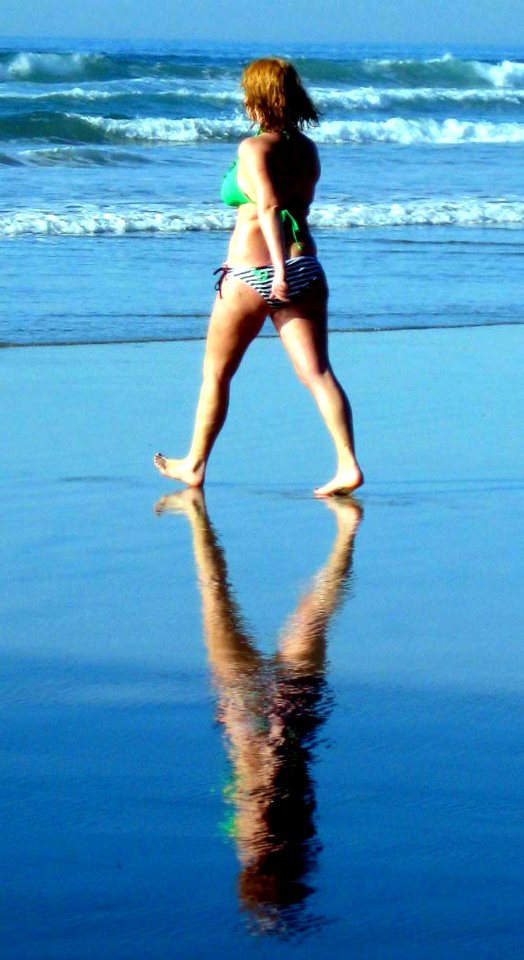 Bikini Double Take by the Sea