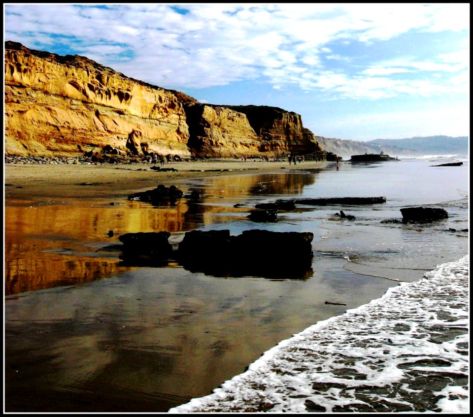 Torrey Pines Low Tide Landscape, San DIego, California