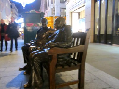 Churchill And Roosevelt Allies Sculpture - New Bond Street - Mayfair - London