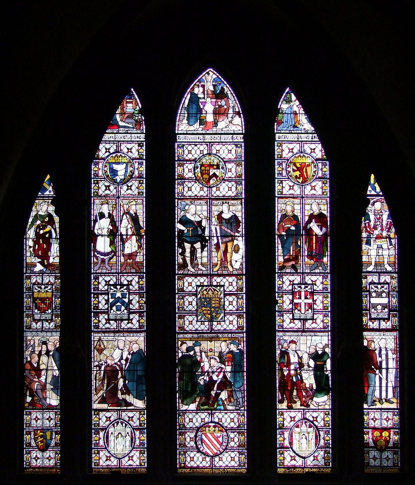 Window stained glass decorative