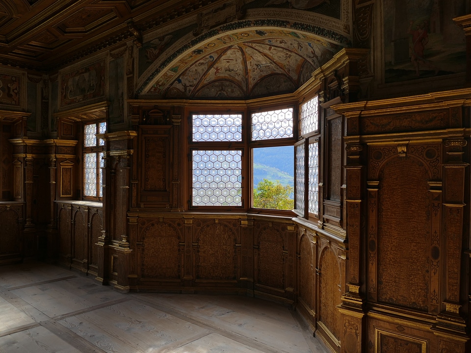 Window inside castle