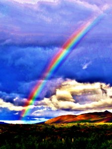 Iceland Rainbow Sky