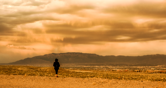 Albuquerque - cold windy sunset
