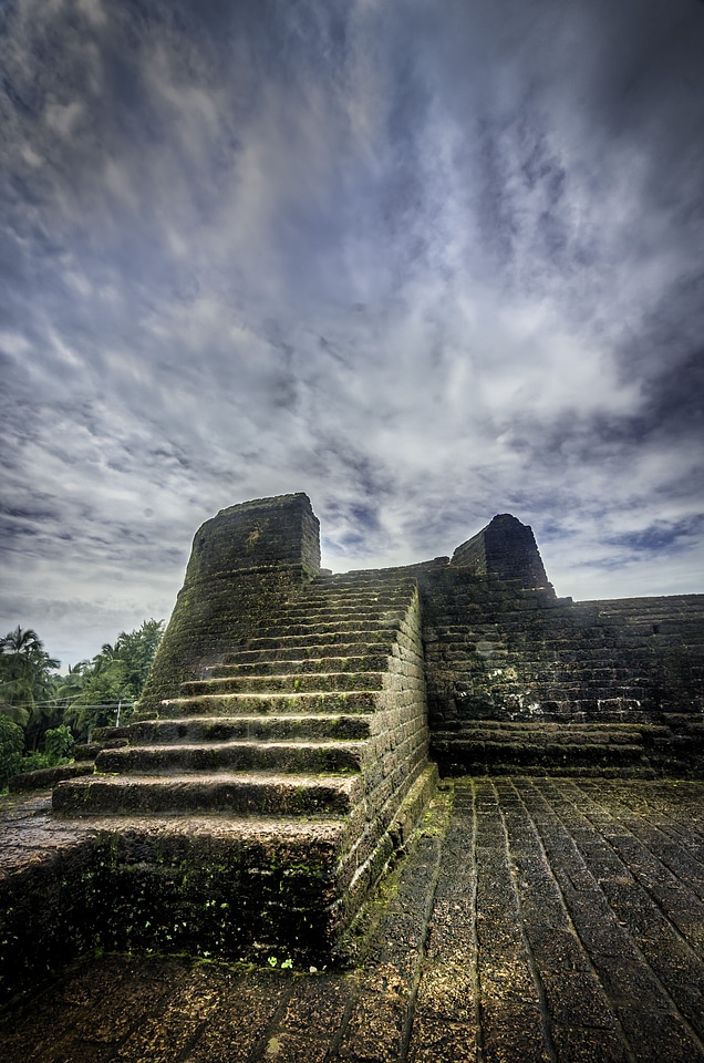 Outdoor staircase stone photo