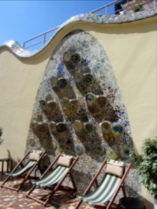 Trencadís - Terrassa del pis principal de la Casa Batlló - Passeig de Gràcia, 43 - Barcelona
