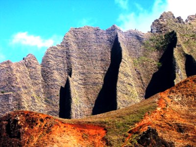 Na Pali Coast Cliffs, Kauai photo